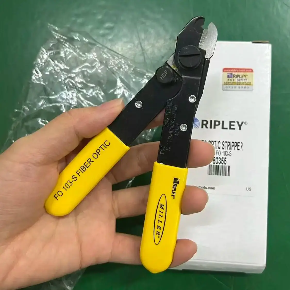 الأصلي ميلر FO103-S ثقب واحد الألياف البصرية المتعرية ميلر المشبك الألياف تجريد كماشة FO103-S ميلر متجرد الأسلاك #2