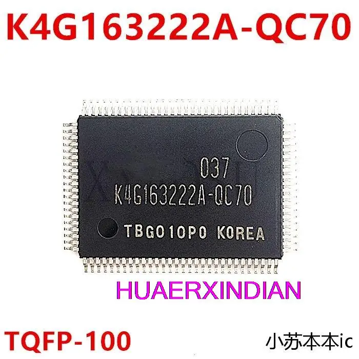 

Новый оригинальный K4G 163222 A-QC70 K4G 163222 A TQFP100