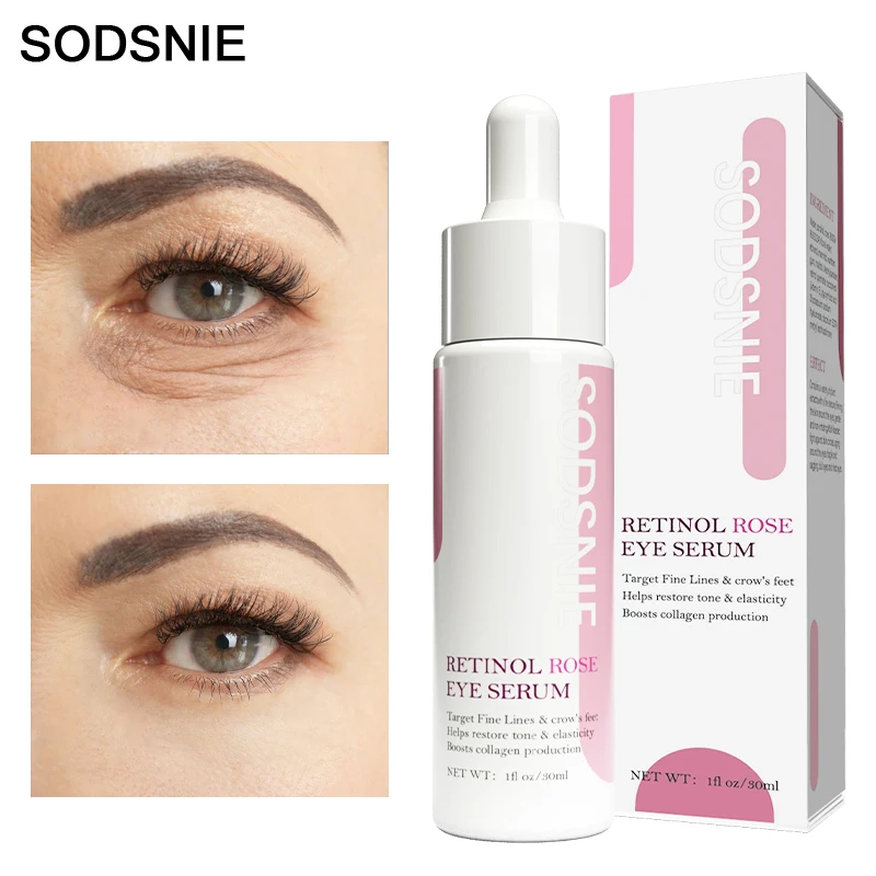 

Eye Serum Anti-Aging Wrinkle Moisturizing Remove Dark Circles Firming Anti-Edema Brightening Roughness Retinol Eye Care 30ml