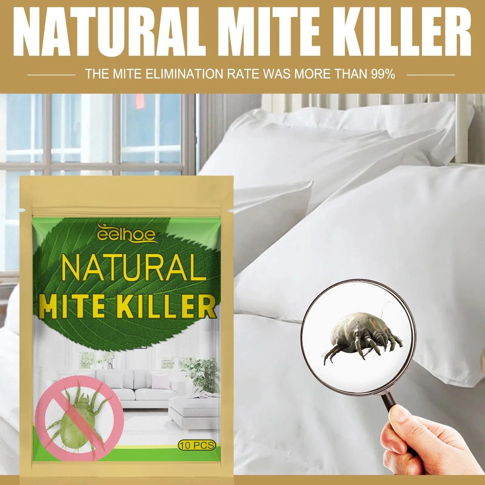 Bolsas Repelentes de Ácaros Naturales a Base de Plantas para Dormitorio, Sofá, Ropa de Cama y Control de Plagas - Tendencia 2026