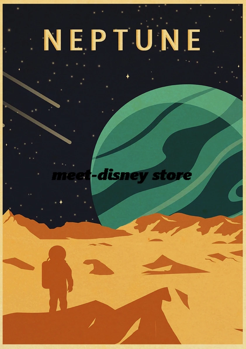 Mars Art Poster Print Minimalist Harajuku Exquisite Casual Modern Decoration Salon Art Pictures Home Room Casual Coffee Painting