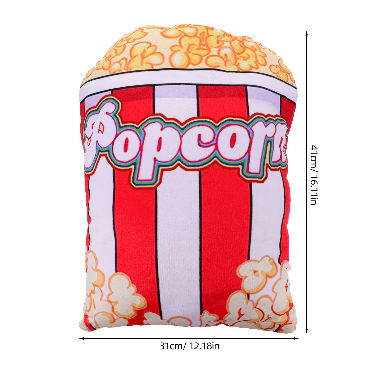 Popcorn-Kissen, attraktive Heimdekoration, Cartoon-Sofakissen, Rückenlehne, Büro, Plüsch, geschmeidig, für den Innenbereich