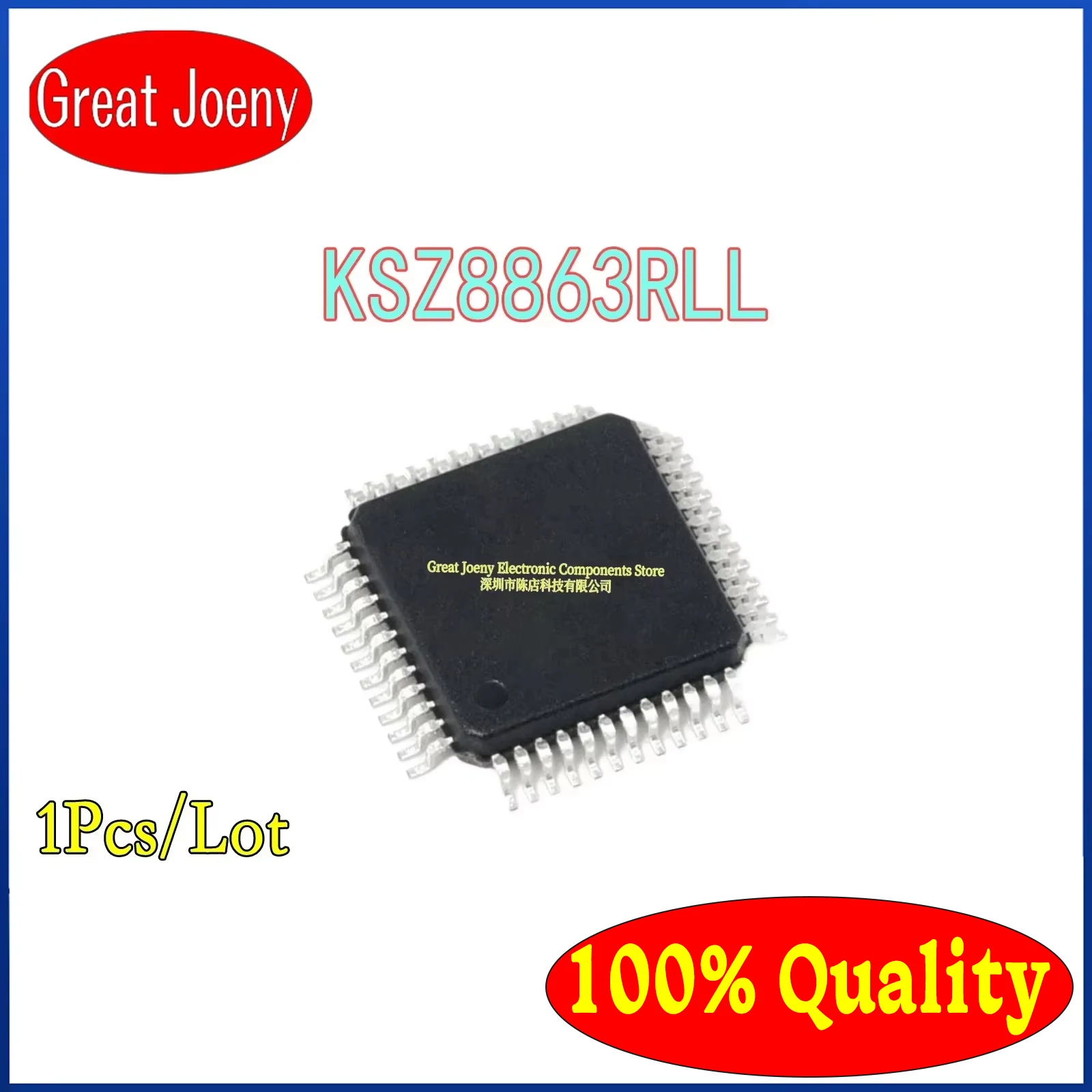 100% New Original KSZ8863 KSZ8863RLL IC Chipset LQFP-48 Bulk Best Price PC shell