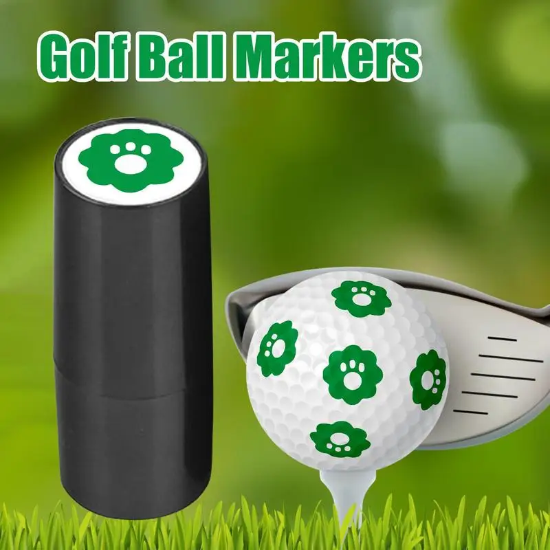 

1PCS Golf Ball Clover Stamps And Green Ink Golf Ball Stamper Golf Ball Marker For Golfer Present Golf Learner Golf Accessories