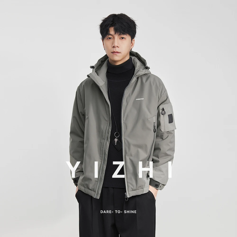 

Fashion Men's Brand Hooded Workwear Style Cotton-padded Jacket 2025 Winter New Men's Warm Loose Casual Top Cotton-padded Jacket