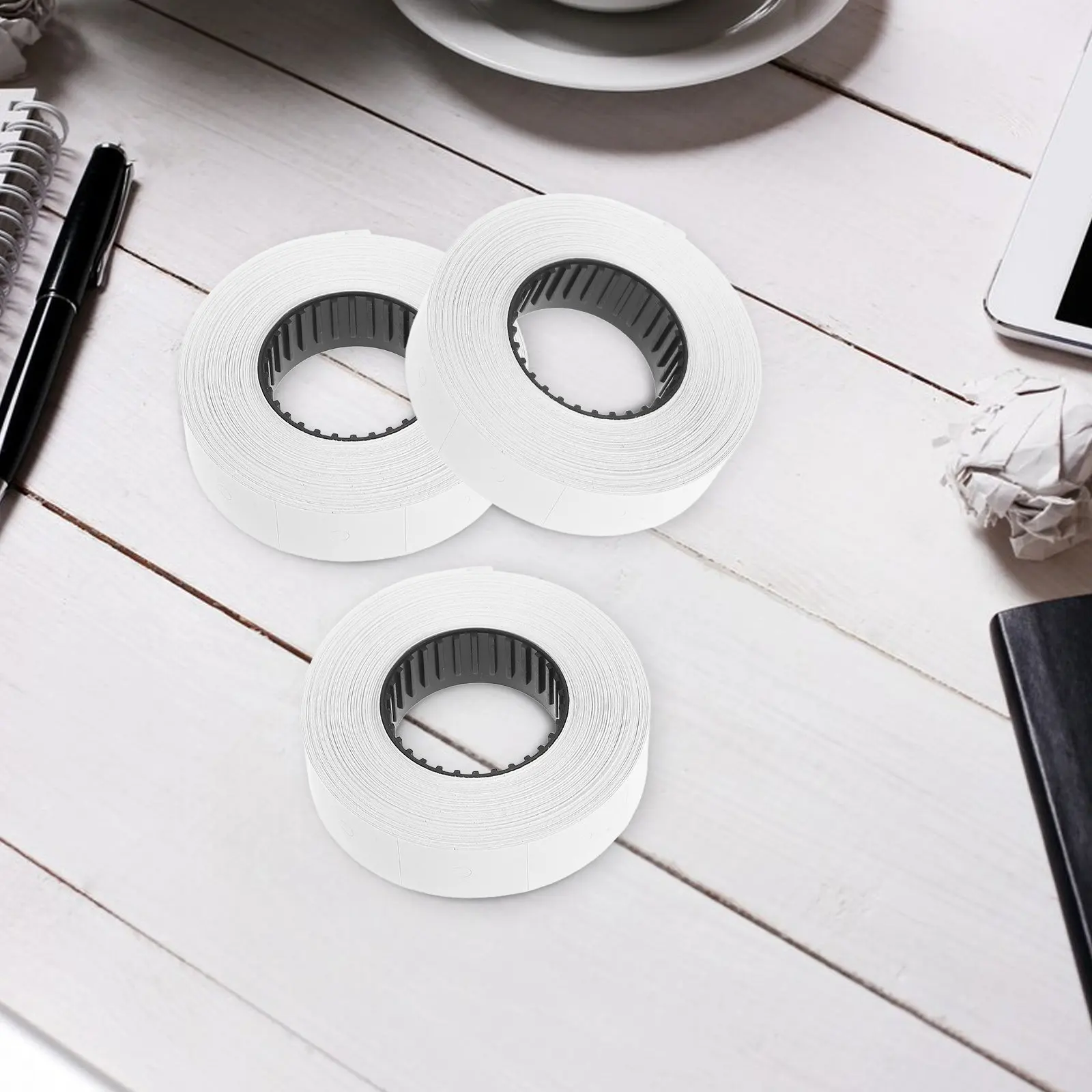 

Price Labeller Accessories -6600 White Paper Roll Retail Price Tags Clear Print Quality Easy Application Stickers for Labeller