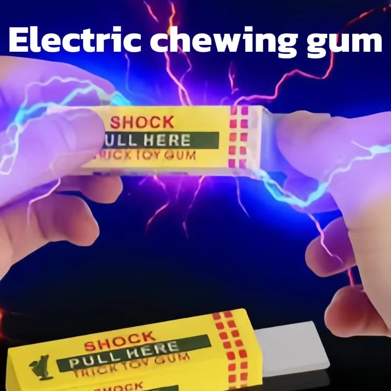 Electric Shock Joke Chewing Gum Pull Head Shocking Toy Gift Gadget Prank Trick Gag Funny Fantastic Electric Shock Chewing Gum