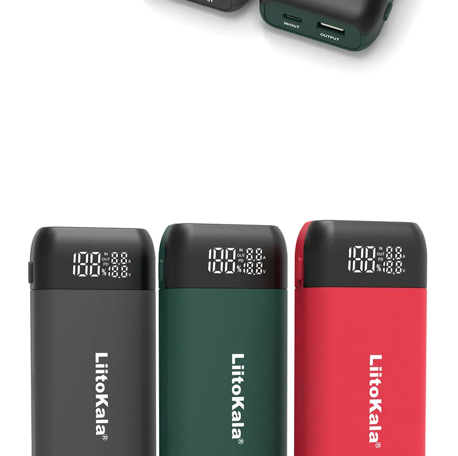 LiitoKala Lii-MP2 Dual Bay 18650/21700 Charger & QC3.0 PD3.0 Power Bank (No Battery)Input/Output Digital Display
