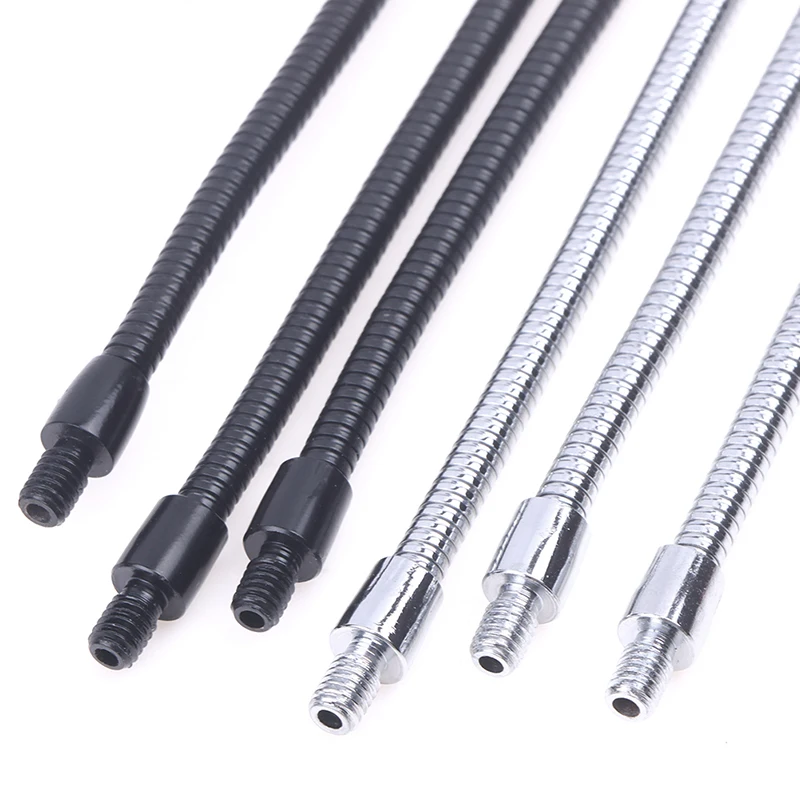 

1Pcs Iron LED M4 Black Silver Microphone Positioning Hose Two Outer Teeth Flexible Snake Hose Gooseneck Hose