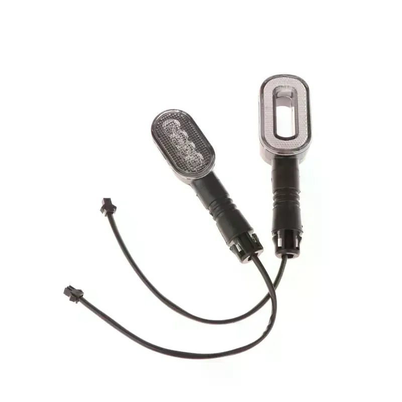 2 قطعة أبواق إشارة الانعطاف للدراجة وأضواء خلفية 36 فولت/48 فولت/60 فولت/72 فولت إنذار الضوء لمكونات سكوتر الدراجة النارية الكهربائية