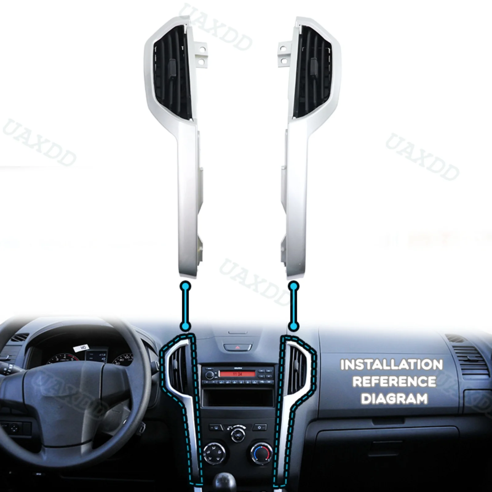 Air Conditioning Assembly Grille Car Automotive Ventilation AC Vent For 2012-2016 Isuzu D-MAX Chevrolet Trailblazer Colorado S10