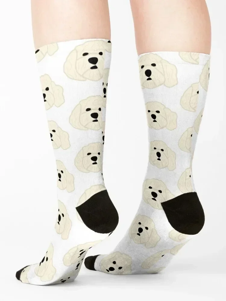 Maltipoo Head Socks Thermal man winter Lots moving stockings aesthetic Luxury Woman Socks Men's