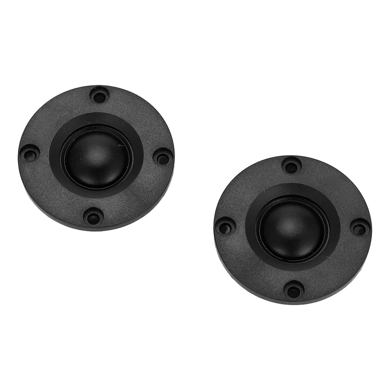 Best 2Pcs Tweeter 1.5Inch 6Ohm 30W Dome Silk Film Tweeter Hifi Treble Speaker Audio Loudspeaker with Heatsink