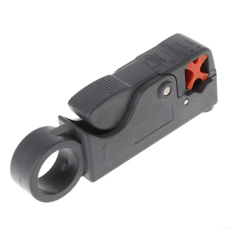 573A 1PC أداة القطع الدوار Coax Coaxial Cable RG58 RG6 متجرد للرمادي