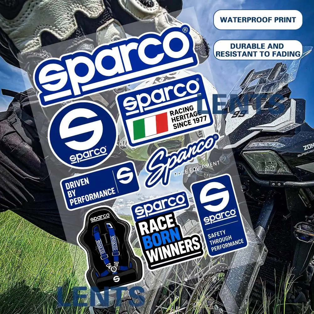 Spars-co Streetwear Brand Stickers Set Waterproof Vinyl Decals For Laptop Helmet Skateboard Motorcycle Car Phone Case