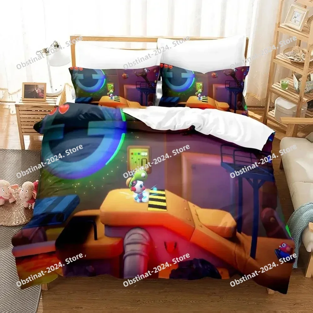 3D Cartoon Game Ayo the Clown Bedding Set Duvet Cover Full Queen King Size Pillowcase Bed Printed Aldult Kid Bedroom Single Twin