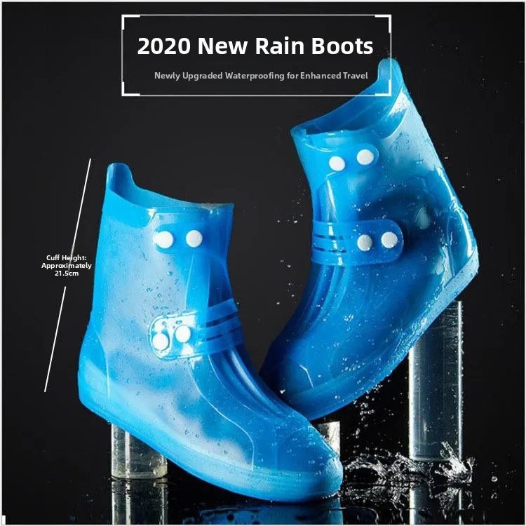 Waterproof Outdoor Shoe Covers Thickened Anti-Rain Men Women Adult Size Non-Slip Bottom Durable Shoe Covers for Home Use
