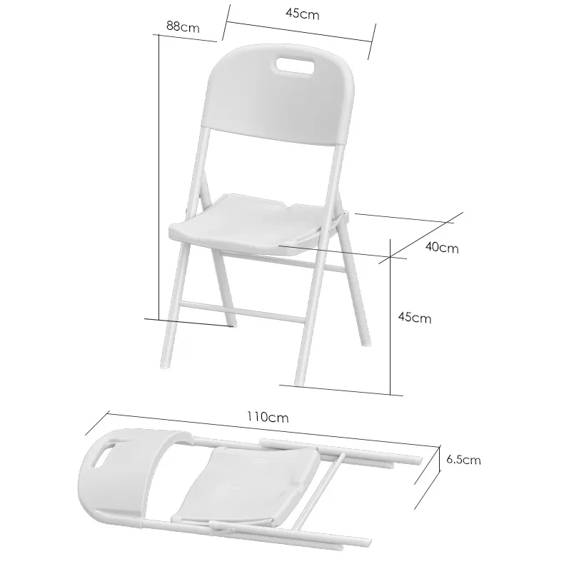* Folding Chair, Portable Backrest, Plastic Chair, Simple Stall, Office Chair, Computer