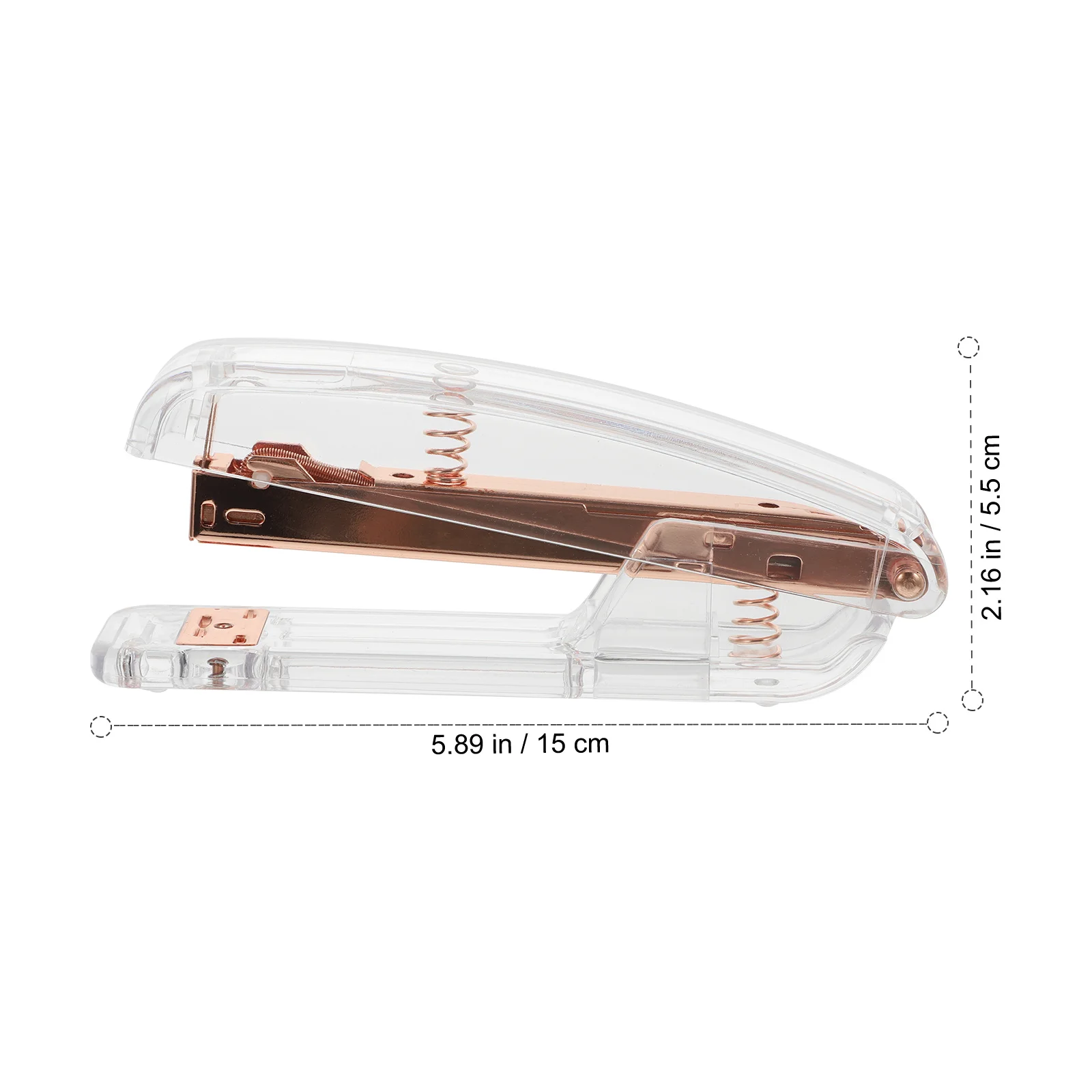 1 قطعة دباسة بلاستيكية شفافة أداة تجليد الكتب للاستخدام المنزلي والمكتب أداء تدبيس موثوق مستلزمات مكتبية للطلاب #6