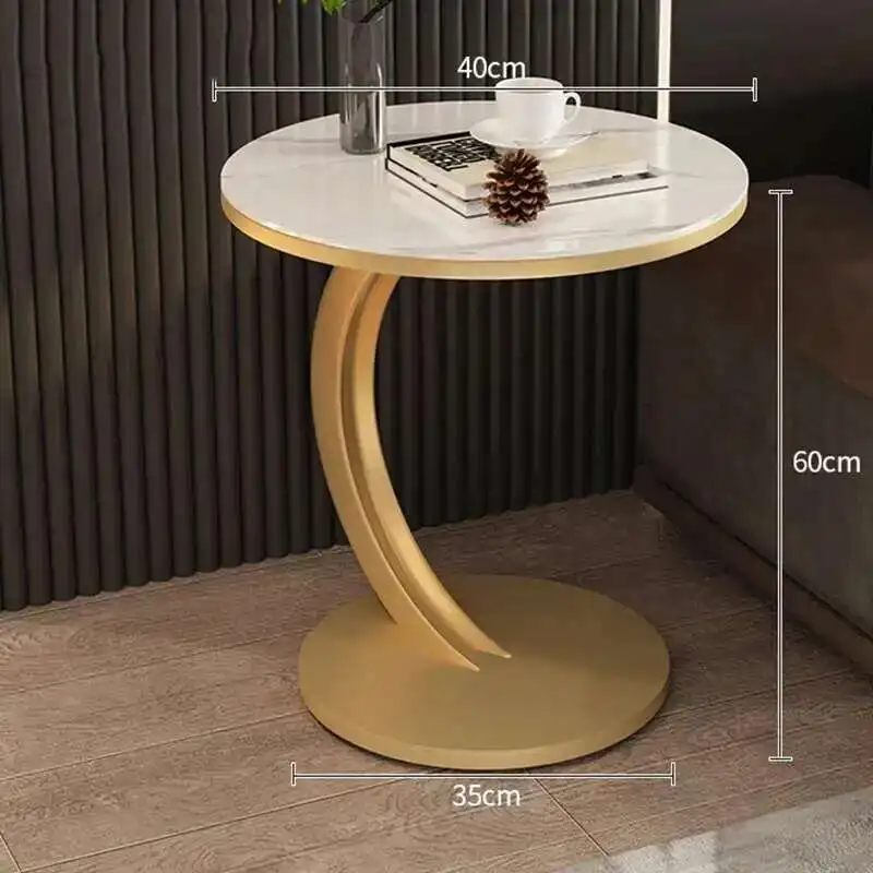 木製ラウンドコーヒーテーブル小さなリビングルームのデザインサイドコーヒーテーブルホワイトサークルティーストーリックカウォウィ北欧モダン家具