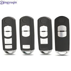 jingyuqin 2/3/4 Buttons Remote Car Key Cover Shell Case For MAZDA CX-3 CX-5 Axela Atenza Smart Car Key