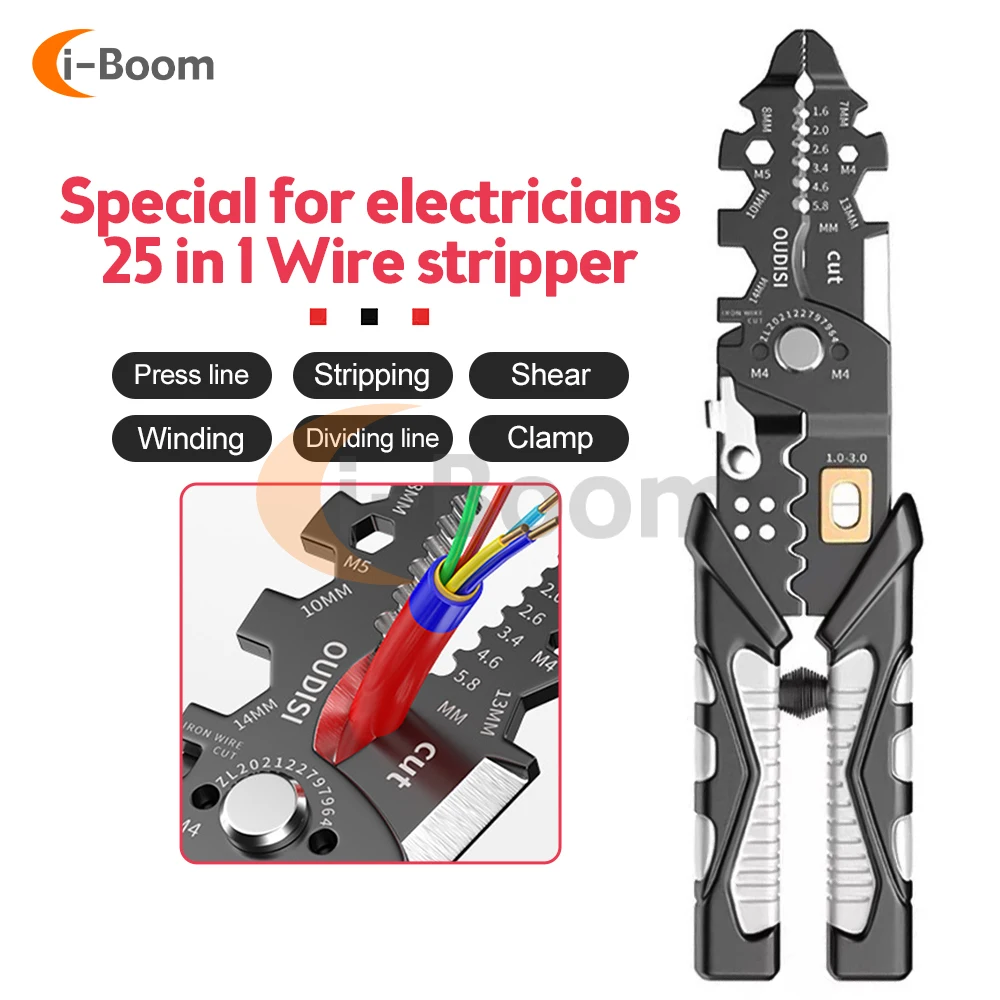 Multifunctional Pliers Electrician Special Pliers Sharp-Nosed Pliers / Scissors Wire Strippers Cable Cutter Terminal Crimping