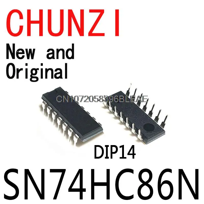 100PCS New and Original DIP14 SN74HC86 74HC86N 74HC86 DIP Integrated IC SN74HC86N