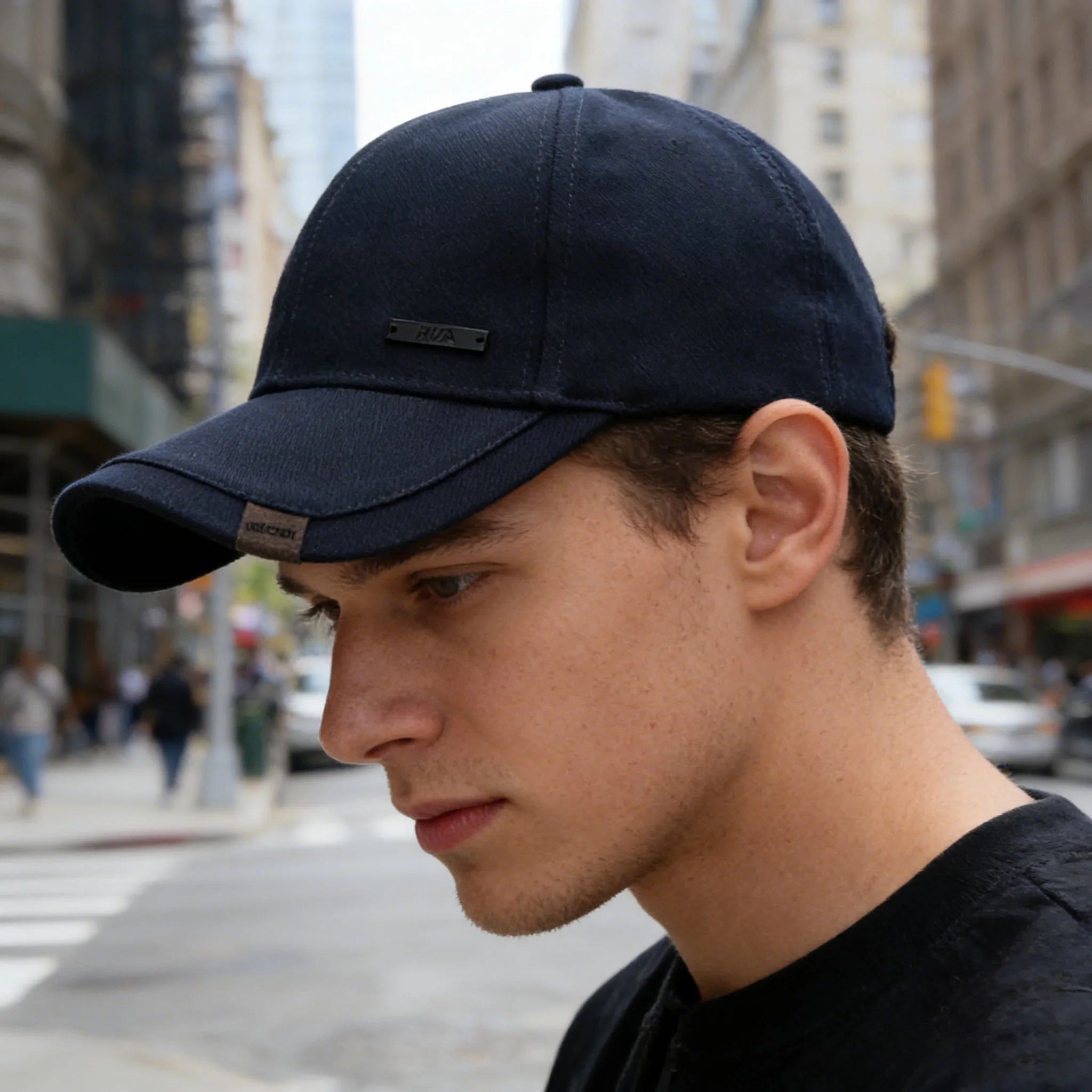 Unisex Hua Label Baseball Caps Hip Hop Cap Spring and Autumn Outdoor Adjustable Casual Hats Sunscreen Hat