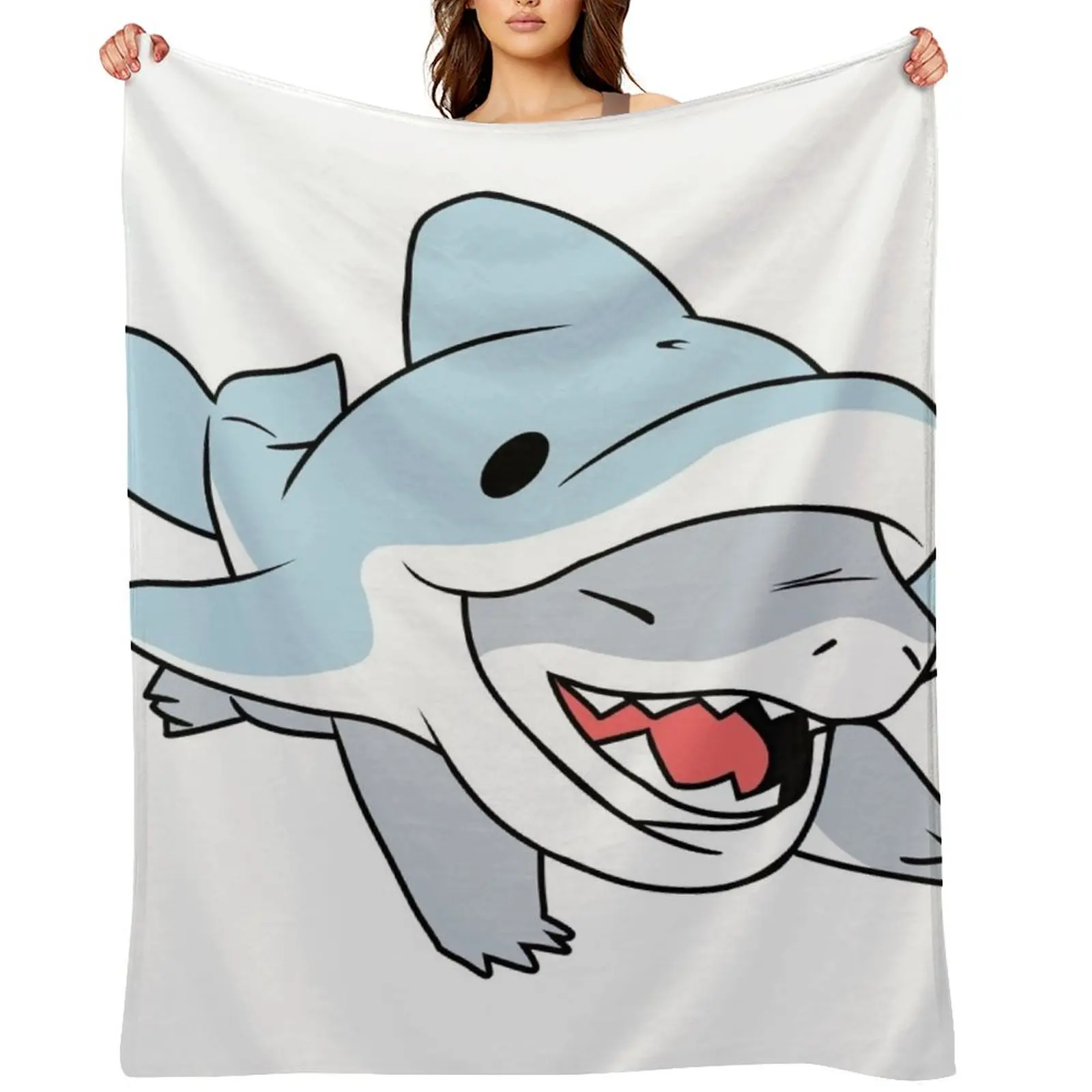 

Jeff The Landshark Throw Blanket wednesday Luxury Throw Bed linens Decorative Sofa Blankets