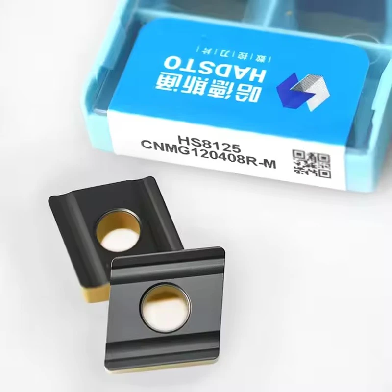 

HADSTO 100% Original CNMG120404R-M CNMG120404L-M CNMG120408R-M CNMG120408L-M HS8125 Lathe Carbide Turning Inserts