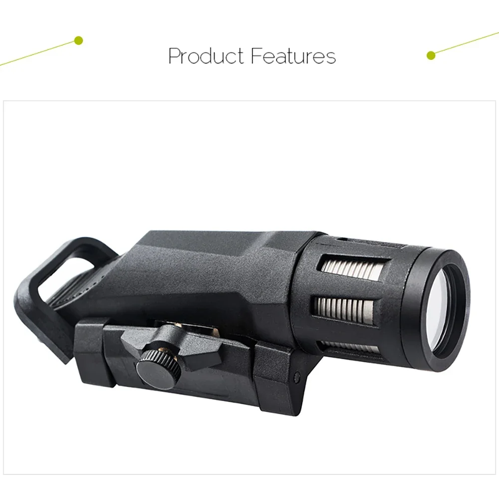 Black/Tan  WML-1 HL 1000 Lumen Weapon Light Picatinny Weaver Rail Mount for Pistol Handgun Rifle