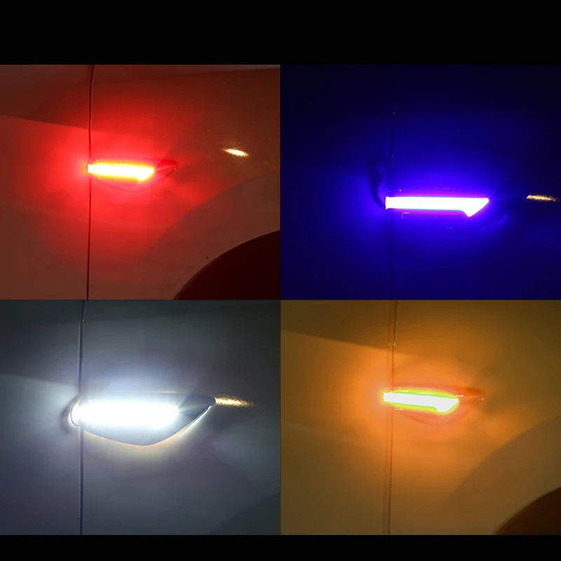 أضواء جانبية للوحة أوراق الشجر للسيارات، أضواء نهارية تدفق LED، إشارات انعطاف التدفق، ديكور معدل، متابعة عالمية #2