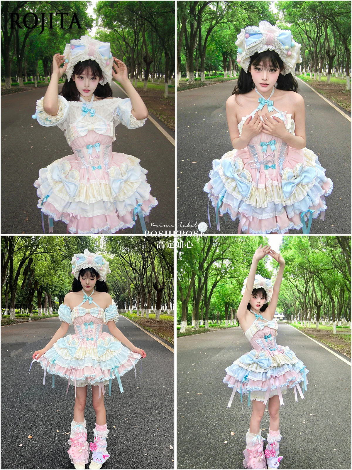 Vestido sem alças para meninas, amarelo, rosa, azul, patchwork, bolo, vestido para mulheres, verão, mini vestidos, fita de cetim