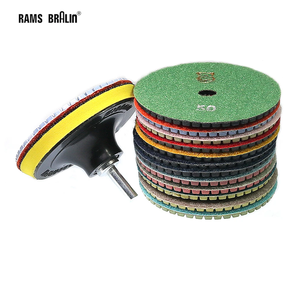 

4" 100mm Premium Quality Diamond Flexible Polishing Pads Wet Grinding Disc for Marble Stone Glass Ceramics