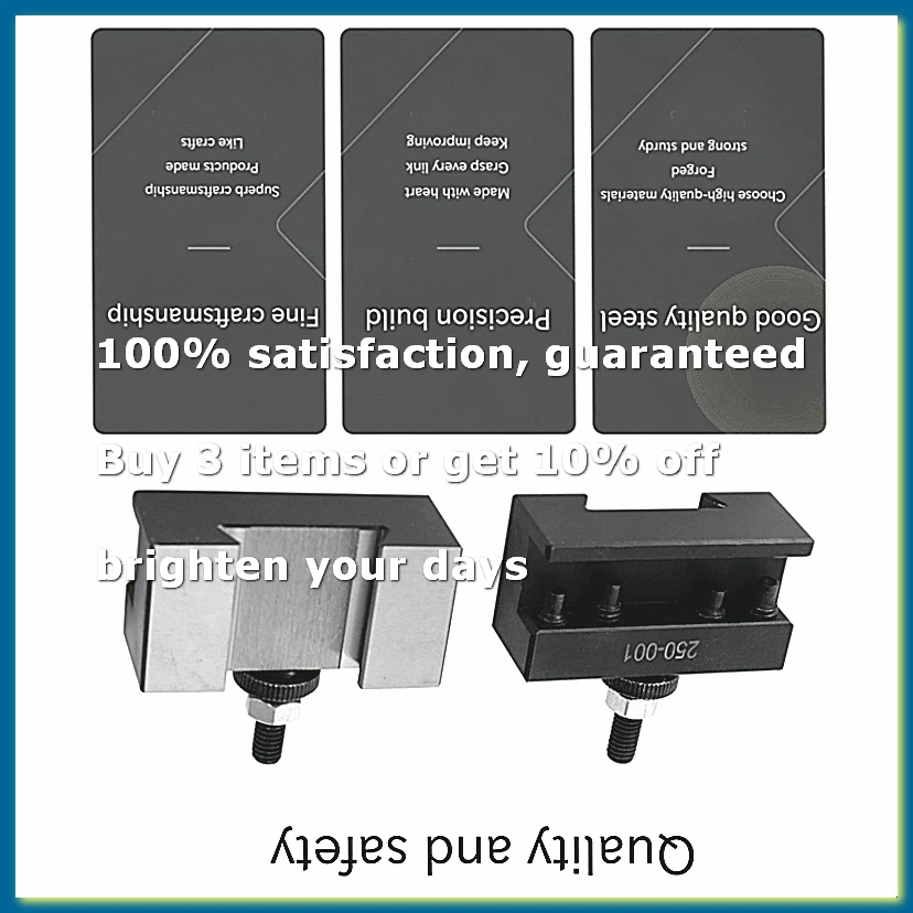 ●2-Piece Set 250 - 001 0Xa Quick Change Tool Turning Tool Holder Steel Material 1 # Bracket