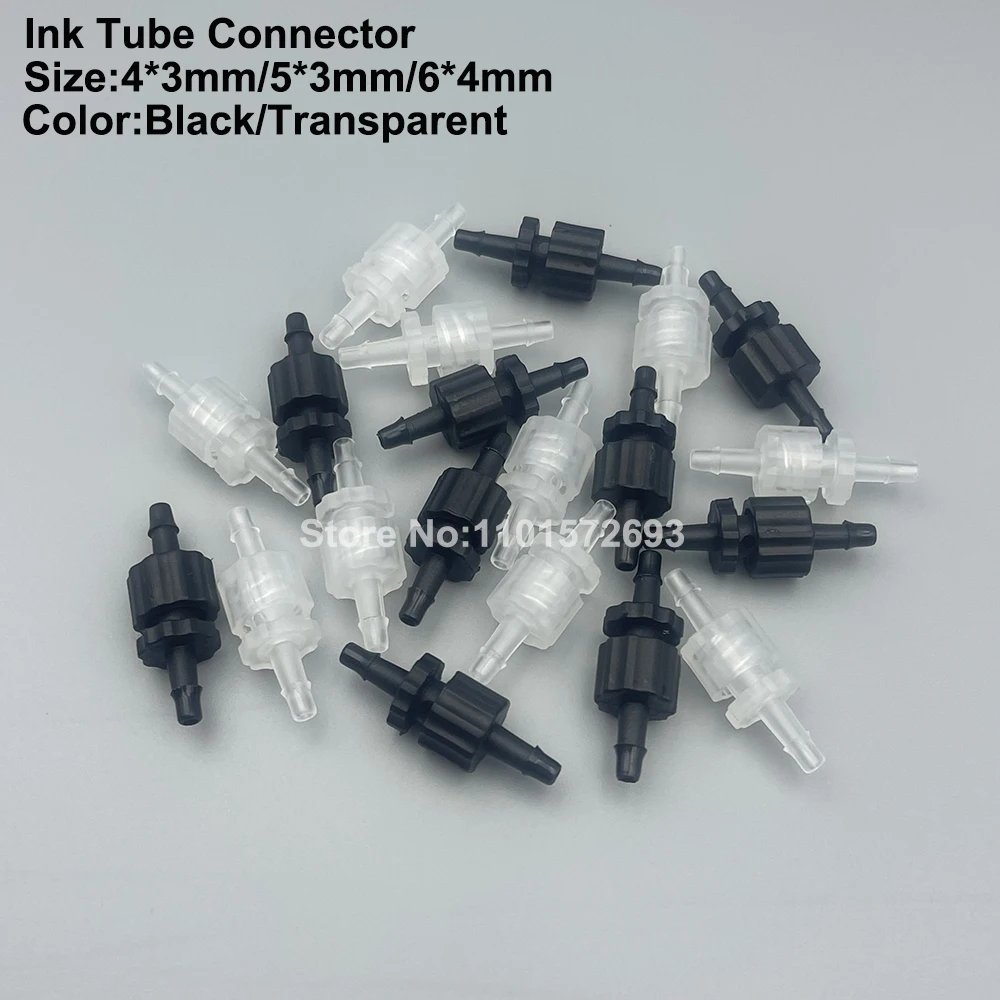 Connecteur de tube d'encre en plastique pour imprimante à solvant UV, tuyau de tuyau, adaptateur de transfert de tube, joint pour XPfemale cruci800, i3200, tête DX5 DX7, 10 ensembles