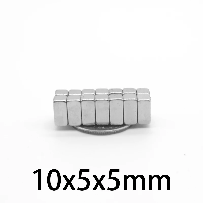 10/20/50/100/150/200PCS 10x5x5 Block Rare Earth Neodymium Magnet N35 Permanent Strong Powerful Magnets Sheet 10x5x5mm 10*5*5