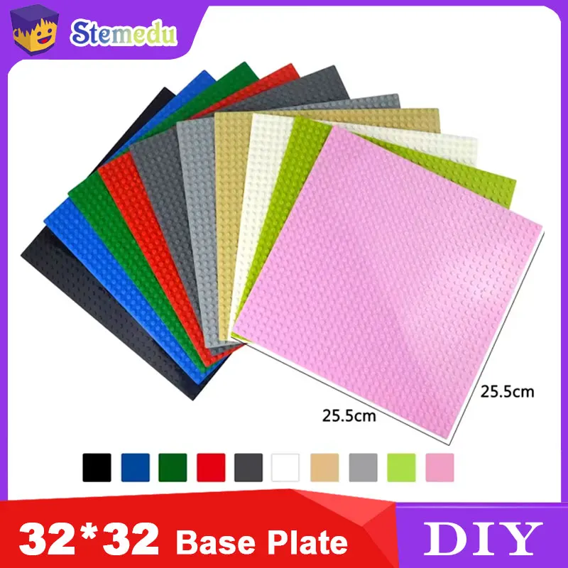 

Опорная пластина 32x32 точек для небольших строительных кирпичей, обучающая игрушка STEM, высококачественный АБС-пластик, совместимая с крупными брендами