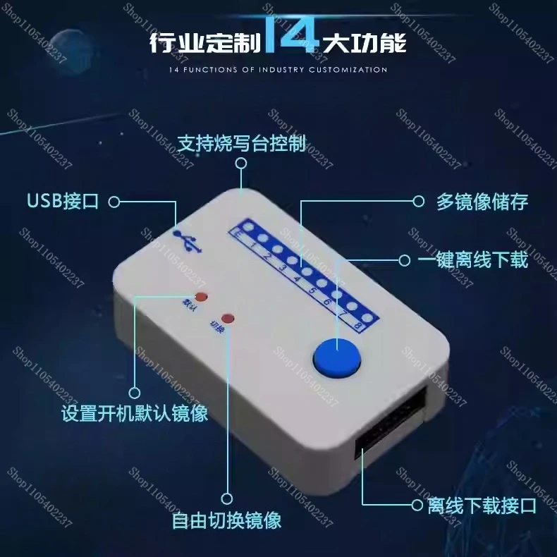 Universal Offline Programmer Burner for STM32 MM32 GD32 STM8 Flash Downloader
