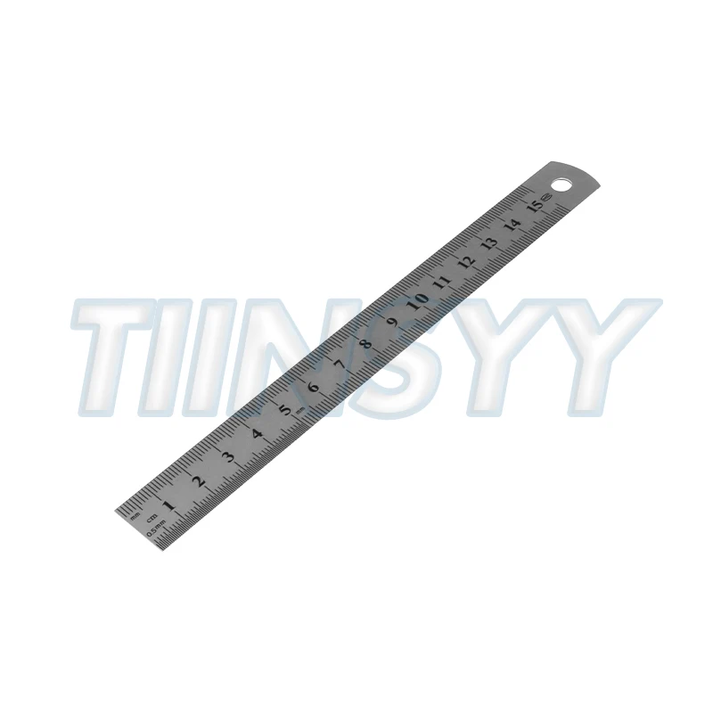 Metal Scale Stainless Steel Straight Ruler Measuring Stationery Drafting Accessories Hand Measuring Tool School Office Supplies
