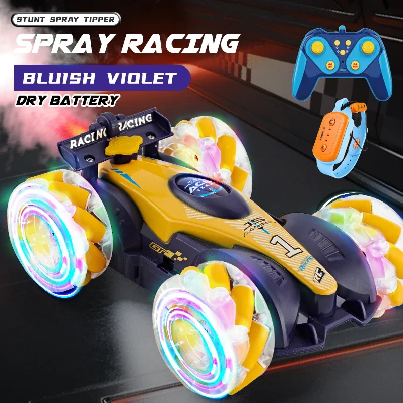 

2,4G RC трюковый автомобиль 4WD жест индукционная деформация поворотный автомобиль вращение на 360 дрифт внедорожный спрей гоночный автомобиль рождественские подарки