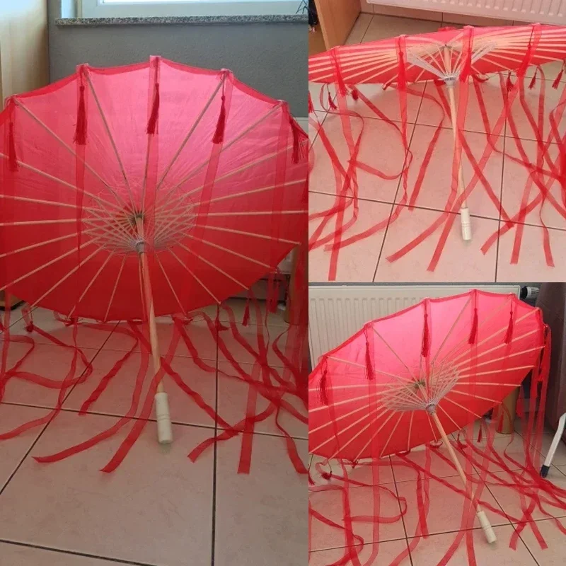 Tian Guan Ci Fu Hua Cheng Cosplay Costume Props Red Rainproof Chinese Style Umbrella MN7