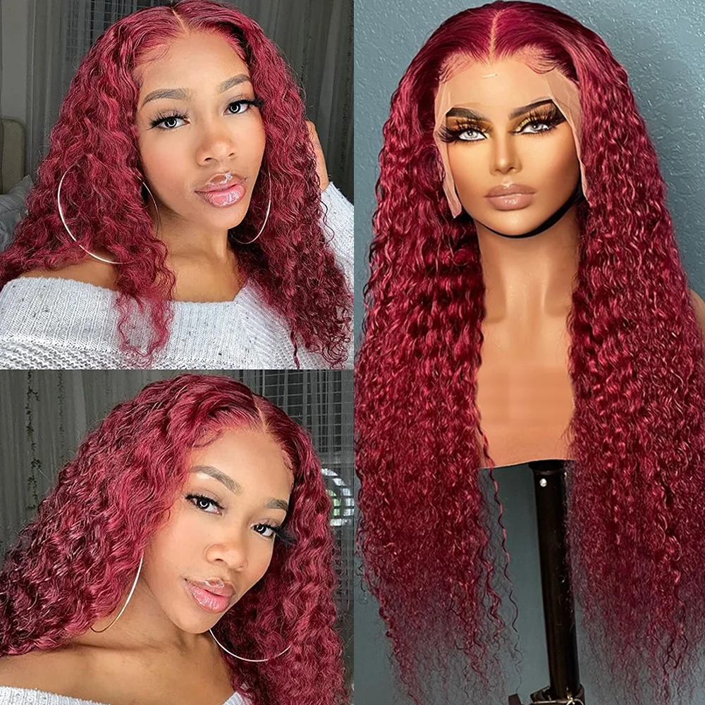 Miss Rola Brazilian Human Hair Curly Wigs 180% Density 4x4 Lace Closure Wig Kinky Curly Hair Wig Remy Pre Plucked With Baby Hair