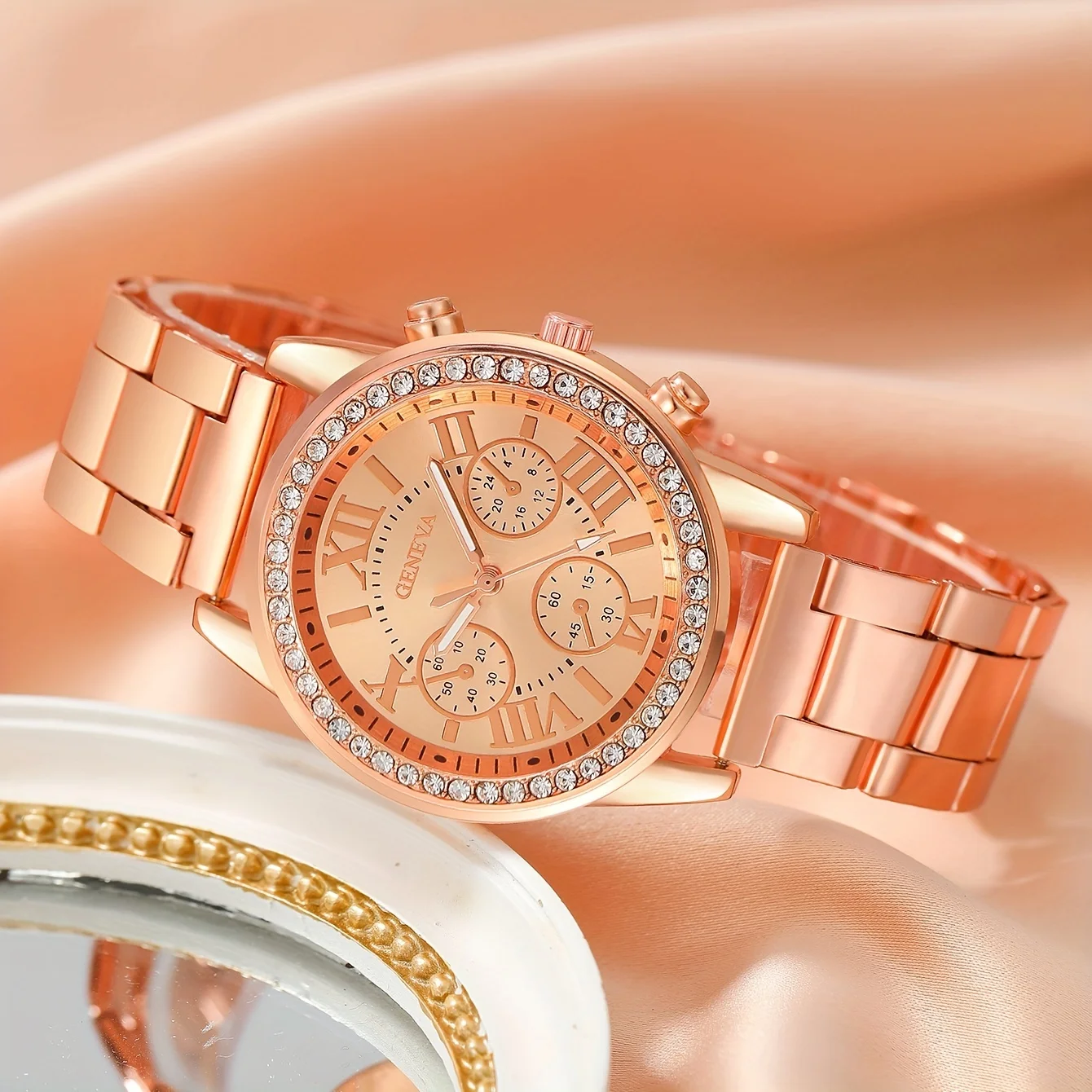 ساعة نسائية فاخرة مرصعة بالكري - مراجعة Luxury Watch Gift For Her وسعره