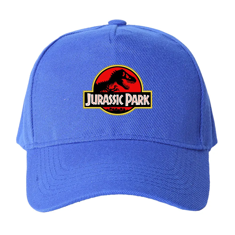 Unisex Jurassic Park Baseball Caps Adjustable Cotton Hip-hop Trucker Hats for Teenagers, Snapback Cap, Sun Protection, Men  Wom