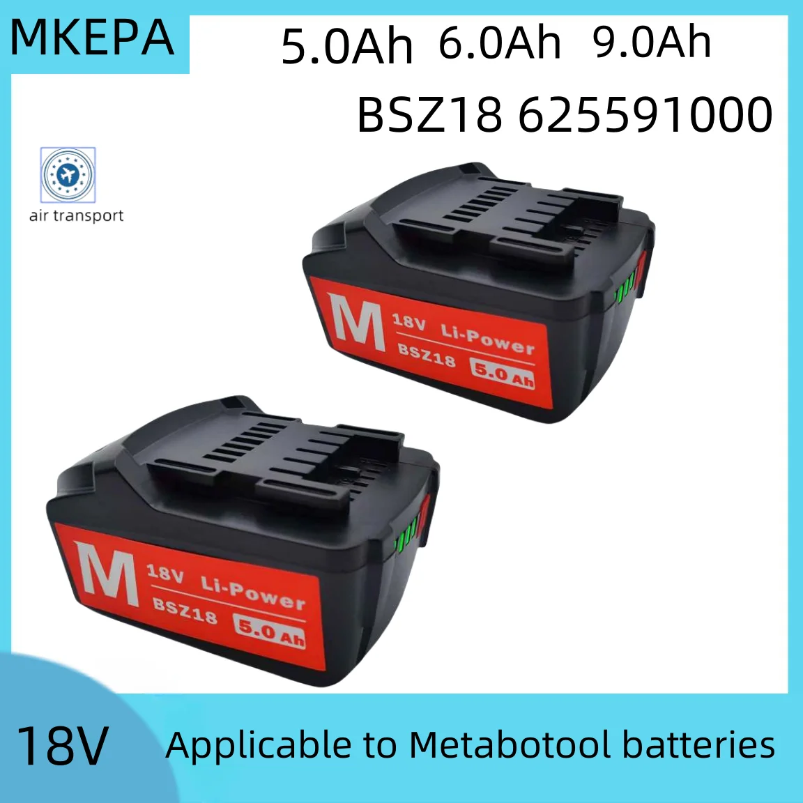 Аккумулятор 18 В, 9,0 Ач для аккумуляторных электроинструментов Metabo, дрели, гайковерты, молотки для Metabo, аккумулятор 18 В, 9000 мАч BSZ18 625591000 Аккумулятор 18 В, 9,0 Ач для аккумуляторных электроинструментов Metabo, дрели, гайковерты, молотки для Metabo, аккумулятор 18 В, 9000 мАч BSZ18 625591000