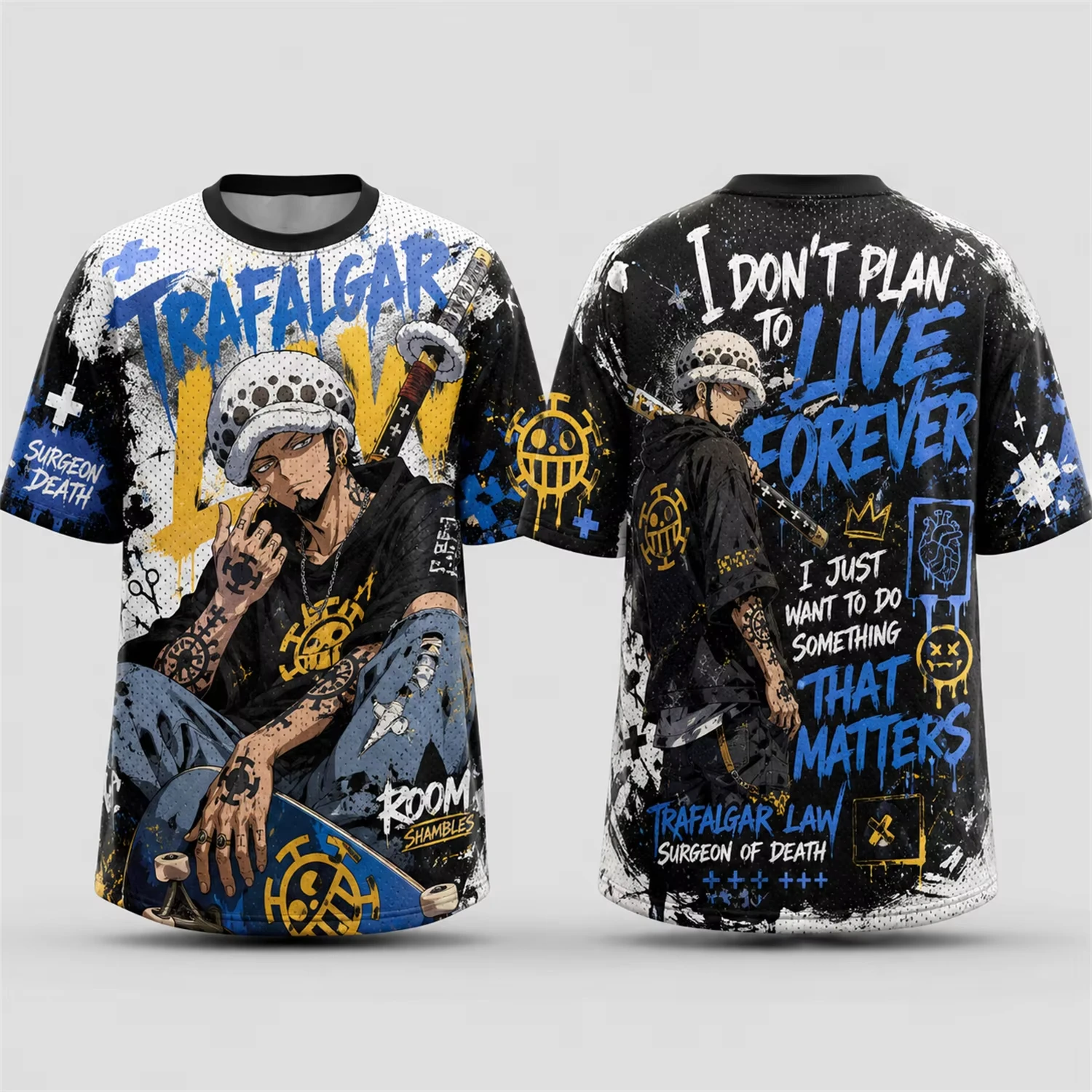 New Arrivals Art Graphic Tee Unisex Crew Neck Non Mesh Short Sleeve Zoro Nami Fashion Tshirt For Fan Meetup Casual Vacation