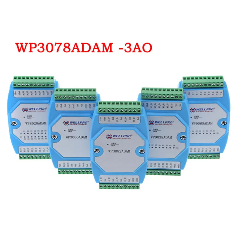 Module de sortie analogique RS485 MODBUS RTU, communication, WP3078ADAM ( 3AO ) _ 4-20MA