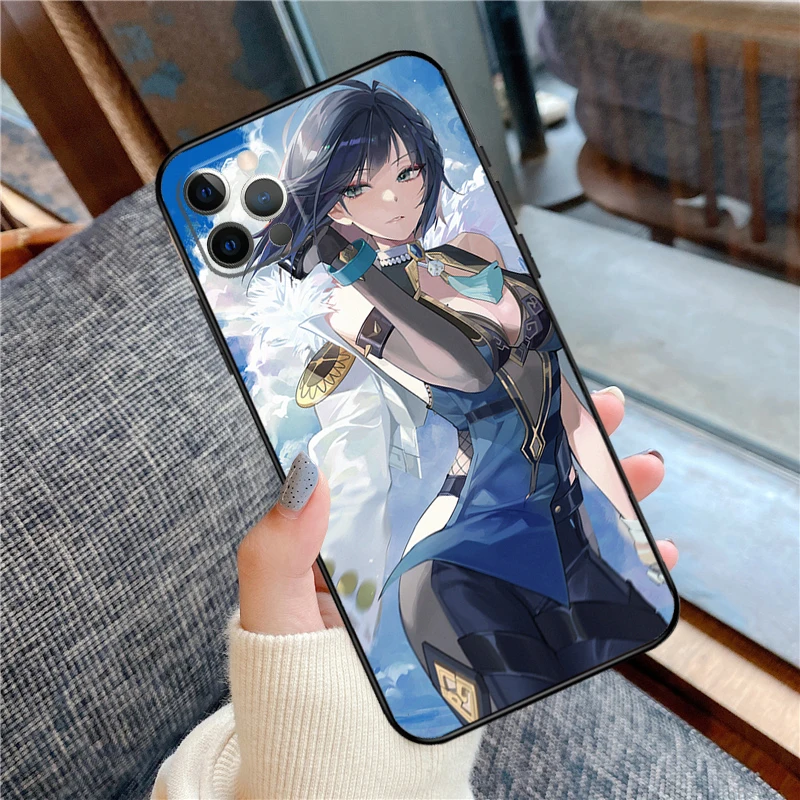 Yelan Genshin Impact Case For iPhone 14 Plus 11 12 13 15 16 Pro Max Mini Plus XR X XS Max Back Cover