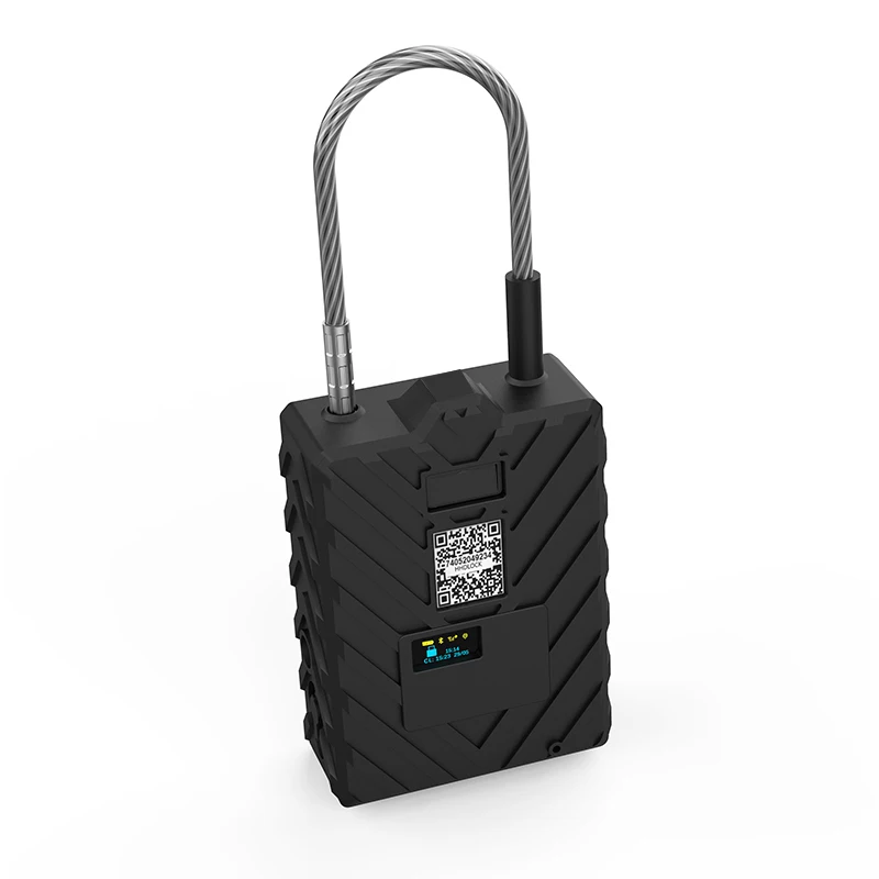 4G LTE Padlock With Camera Speaker GPS Tracker Lock For Container Truck